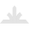 Ekena Millwork Richland Architectural Grade PVC Gable Bracket, 48"W x 30"H x 2"D x 6"F, 15/12 Pitch GBP048X30X0206RIC00 - alternate 3